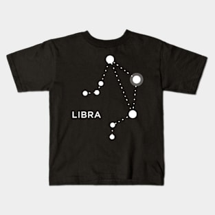 Libra Zodiac Constellation Sign Kids T-Shirt